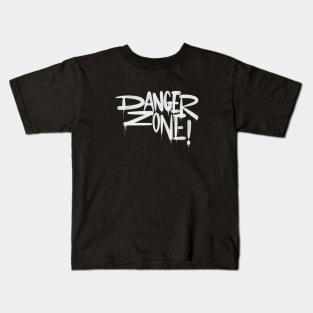 Graffiti Style Danger Zone Kids T-Shirt